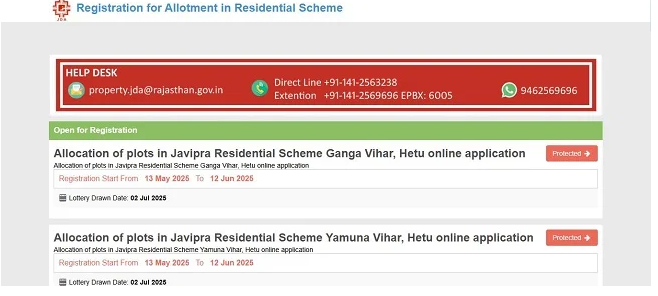 JDA Yamuna Vihar Residential Plot Scheme